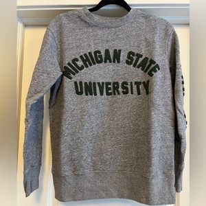 Michigan State Embroidered Sweatshirt